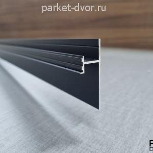 Плинтус Pro Design 380 теневой скрытый Чёрный Муар 17.5х30/52х2700 мм (пог. м)