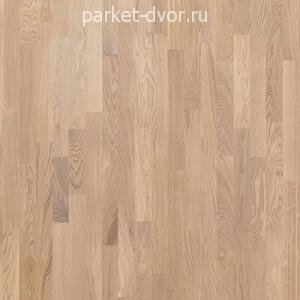 Паркетная доска Polarwood Дуб Living White Matt 3S