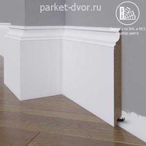 Плинтус Madest Decor 27-185-18 окрашенный в ваш цвет RAL/NCS 18х185 мм (пог. м)