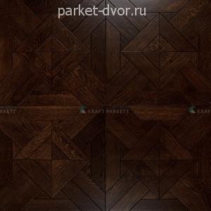 Инженерный модульный паркет Kraft Parkett арт. М17 14х600х600 мм