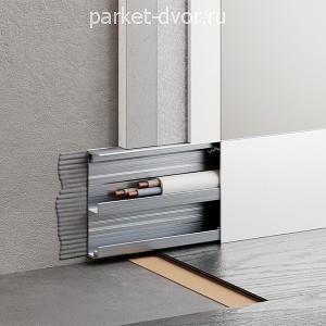 Плинтус Micro 97-06-51-GRUNT Скрытый с кабель-каналом для покраски 15х60х3050 мм (пог. м)