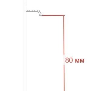 Плинтус Pro Design 323 скрытый Анодированный 12х80 мм (пог. м)