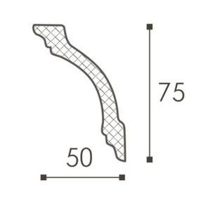 Карниз NMC Wallstyl WT14 75х50х2000 мм (пог. м)