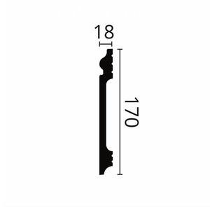 Плинтус NMC Wallstyl FL17 18х170х2000 мм (пог. м)