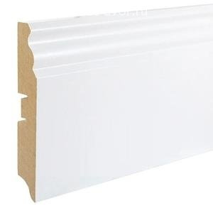 Плинтус Smartprofile Gloss 100E белый МДФ 100х16 мм (пог. м)