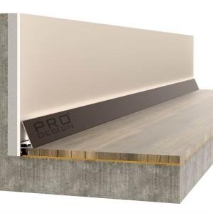 Плинтус Pro Design 570 Corner щелевой Коньяк 15.5х30х2700 мм (пог. м)