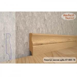 Плинтус Madest Decor из массива дуба 07-83-18 (пог. м)