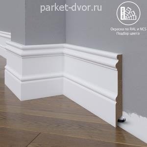 Плинтус Madest Decor 17-136-16 окрашенный в ваш цвет RAL/NCS 16х136 мм (пог. м)