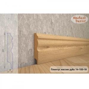Плинтус Madest Decor из массива дуба 14-100-18 (пог. м)