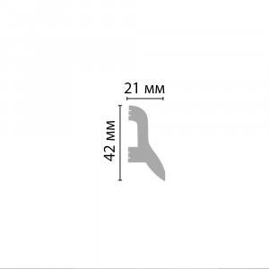 Плинтус Decomaster D230 21х42х2000 мм (пог. м)