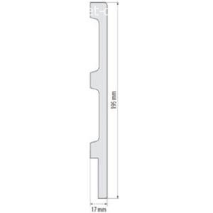 Плинтус Cezar Elegance LPC39 17х195х2440 мм (пог. м)