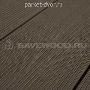 Террасная доска SaveWood Salix-S Тёмно-коричневый 25х163х4000 мм