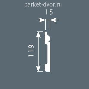 Плинтус CoSca PX004 119х15х2000 мм (пог. м)