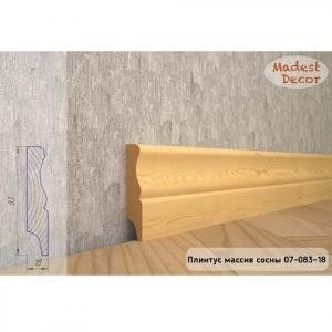 Плинтус Madest Decor из массива сосны 07-83-18 (пог. м)
