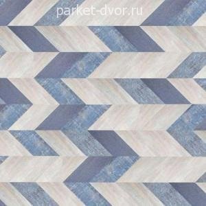 Пробковые полы Corkstyle Chevron Blue Lock