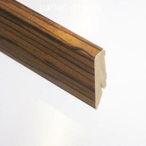 Плинтус Falquon Глянцевый МДФ D3689 Ebony Makassar 19x58 мм (пог. м)