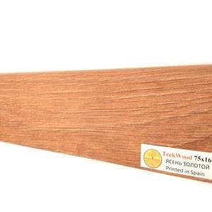 Плинтус TeckWood Ясень Золотой 16х75х2150 мм (пог. м)