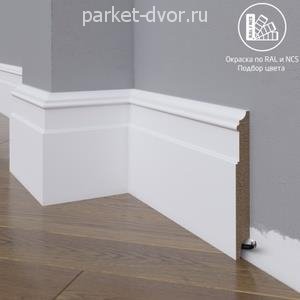 Плинтус Madest Decor 26-136-16 окрашенный в ваш цвет RAL/NCS 16х136 мм (пог. м)