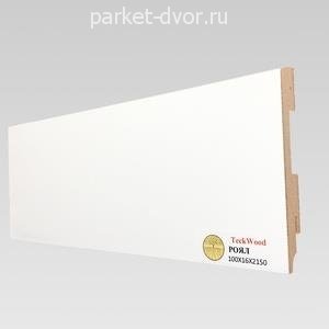 Плинтус TeckWood Белый Роял 16х100х2150 мм (пог. м)
