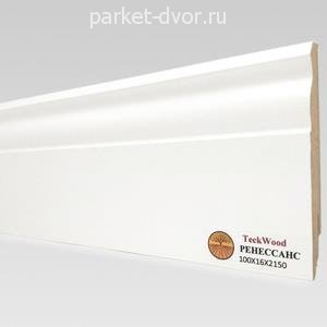 Плинтус TeckWood Белый Ренессанс 16х100х2150 мм (пог. м)