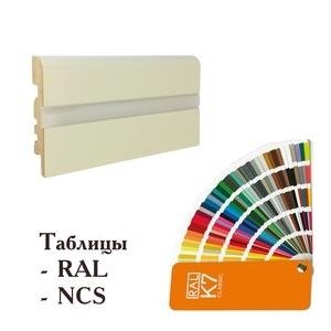 Плинтус МДФ Finitura Decor R9-VLED в ваш цвет по RAL/NCS с подсветкой 16х80 мм (пог. м)