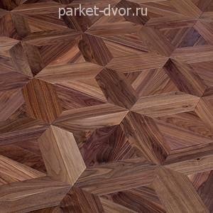 Инженерный модульный паркет Marco Ferutti Castello Орех Американский 450х450х15 мм