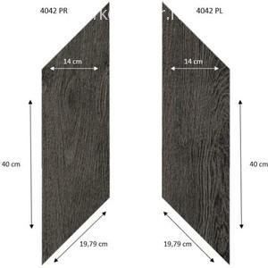 Кварцвиниловая плитка ПВХ Forbo Professional 2,55 mm 4042 Ромб Black Fine Oak