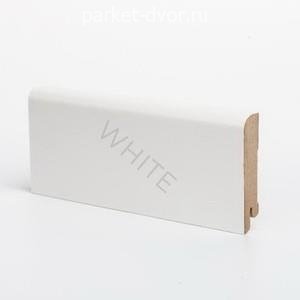 Плинтус Deartio Economy W02-80 White 16х80х2050 мм (пог. м)