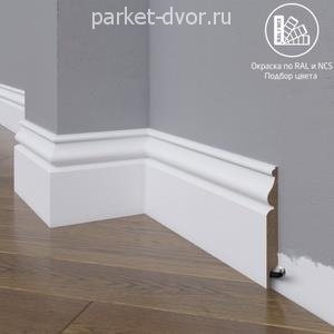 Плинтус Madest Decor 11-100-12 окрашенный в ваш цвет RAL/NCS 12х100 мм (пог. м)
