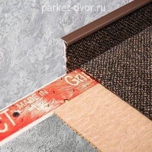 Плинтус для ковролина Korner Listwa LP-50 105 Темно-коричневый 13.8х50х2500 мм (пог. м)