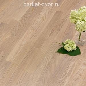 Паркетная доска Polarwood Дуб Living White Matt 3S