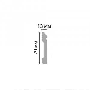 Плинтус Decomaster D005-16 13х79х2400 мм (пог. м)