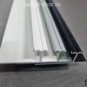 Плинтус Pro Design 380 теневой скрытый Чёрный Муар 17.5х30/52х2700 мм (пог. м)