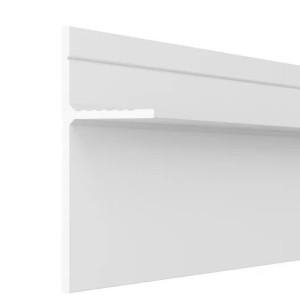 Плинтус AluminiumPro AL13-7208 Panei теневой скрытый Белый грунт 16х30/46х2700 мм (пог. м)