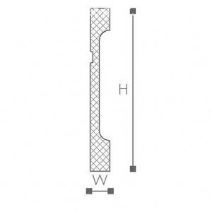 Плинтус NMC Wallstyl FD15 18х150х2000 мм (пог. м)