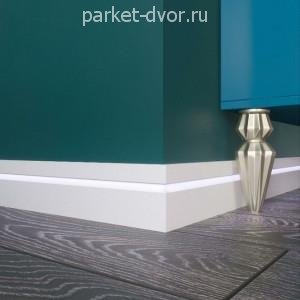 Плинтус Evrowood Белый PN 103 LED 16х100х2000 мм (пог. м)