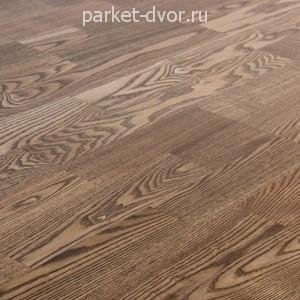 Паркетная доска Amber Wood Ретро Ясень Лак Светлый Орех