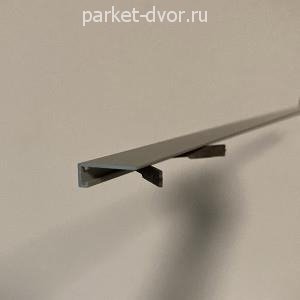 Скрытый плинтус Ликорн Микро Лайн С-05.25.3 Чёрный 6х16 мм (пог. м)
