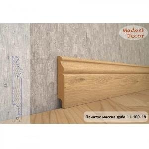 Плинтус Madest Decor из массива дуба 11-100-18 (пог. м)