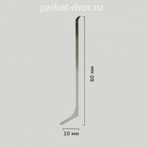 Алюминиевый анодированный плинтус Profilpas Metal Line 90/6SF белый ST матовый 78094 10х60х2000 мм (пог. м)