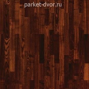 Паркетная доска Tarkett Salsa Ясень Коньяк Глянец 3-полосный