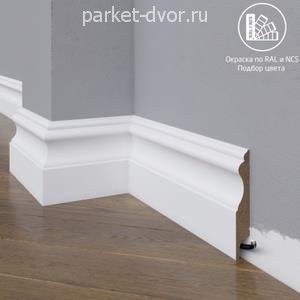 Плинтус Madest Decor 03-100-16 окрашенный в ваш цвет RAL/NCS 16х100 мм (пог. м)