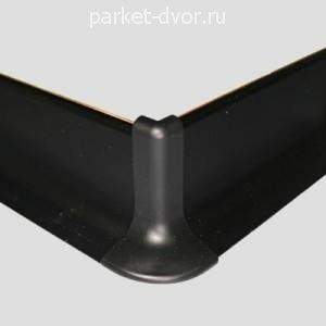 Угол наружный к плинтусу Effector Q63.005 Чёрный