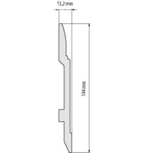 Плинтус Cezar Elegance LPC25 13,2х144х2440 мм (пог. м)