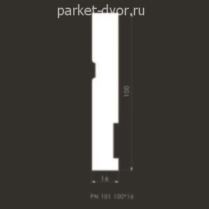 Плинтус Evrowood Белый PN 101 LED 16х100х2000 мм (пог. м)