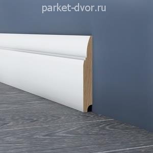 Плинтус Evrowood Белый PN 130 16х120х2000 мм (пог. м)