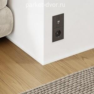 Плинтус Micro 51-29-18 Щелевой RAL9003 Белый 6х16х2500 мм (пог. м)