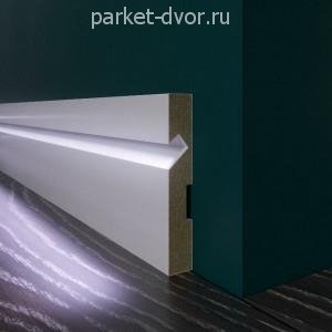 Плинтус Evrowood Белый PN 103 LED 16х100х2000 мм (пог. м)