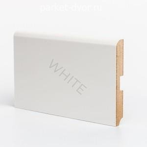 Плинтус Deartio Economy W02-120 White 16х120х2050 мм (пог. м)