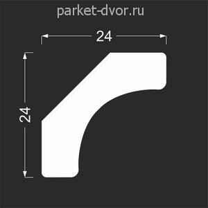 Карниз Deartio K2.33.12 24х24х2070 мм (пог. м)
